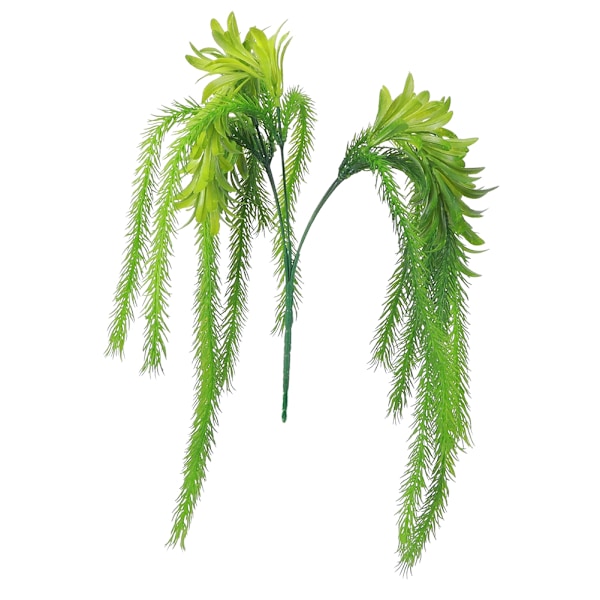 Konstgjorda plastgräs Luftväxter Fake Grass Faux Plants DIY Hem Väggdekoration Grön
