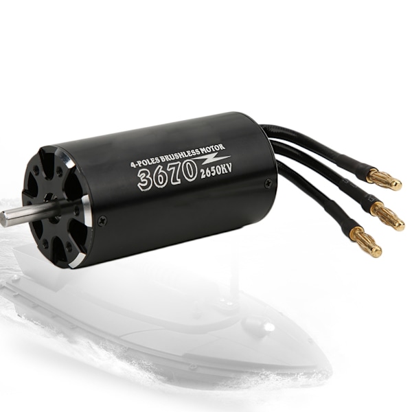 SURPASS HOBBY:n induktioton harjaton moottori musta 5,0 mm 3670 2650KV RC-veneelle