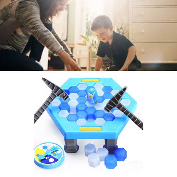 Isblok Brydningsspil Pædagogisk Forælder Barn Interaktivt Stor Trap Break Ice Brætspil til Piger Drenge Familie