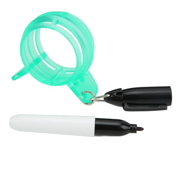 360° Golf Ball Line Marker Plastic Golf Three-Line Drawing Device for General Purpose Green