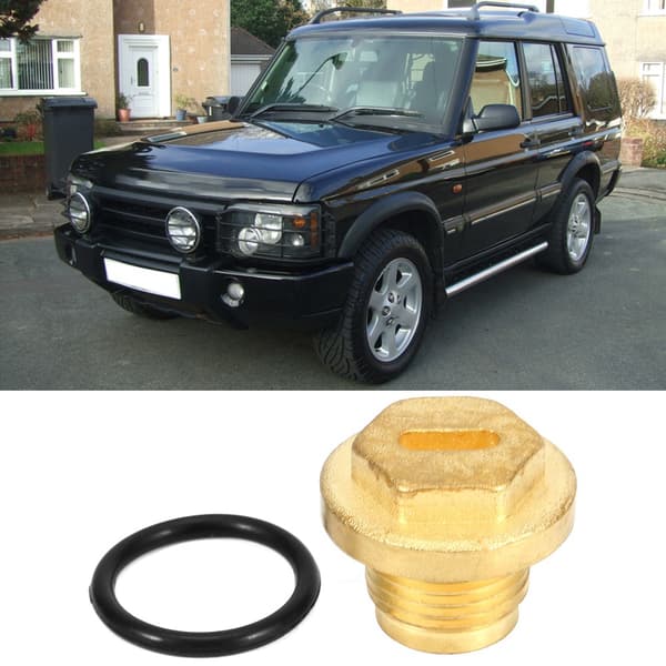 2 stk. Differensial Diff Messing Fyll- og Tappeplugger med Tetningsring Passer for Land Rover Discovery 2