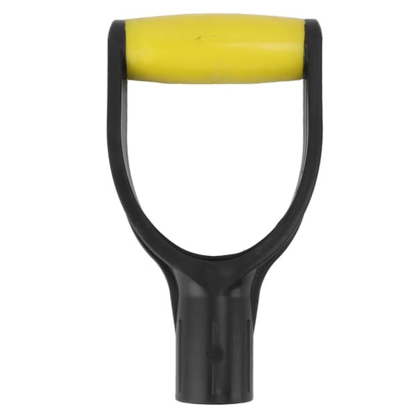 Spade D Grip Handle 32 mm Inner Diameter Silicone Grip Reinforcement Snow Shovel Handle Replacement for Digging Raking Tool Yellow Black
