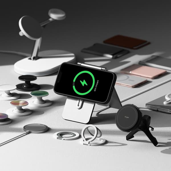 Ringke Kompatibel med iPhone 17e / 16e Cover MagSafe Silikone Sort 80