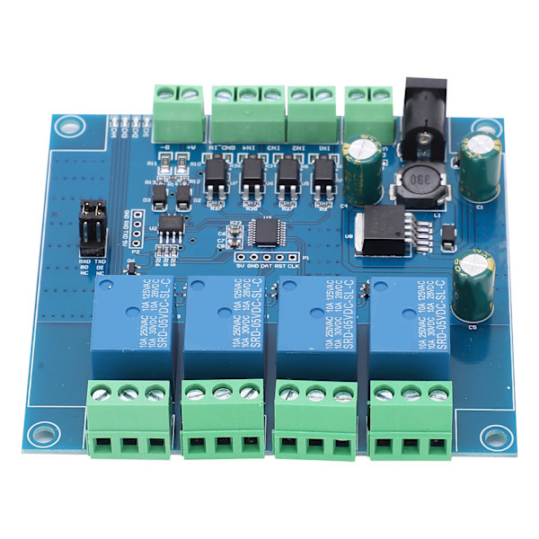 Relay Module 4-Channel Switch Input and Output Circuit Board Component DC 7-24V