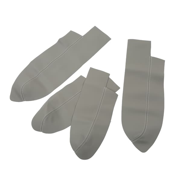 4 stk/sett Dørpanel Armlenes Deksel Mikrofiber Lær Erstatning for CRV 2007‑2011 Grå