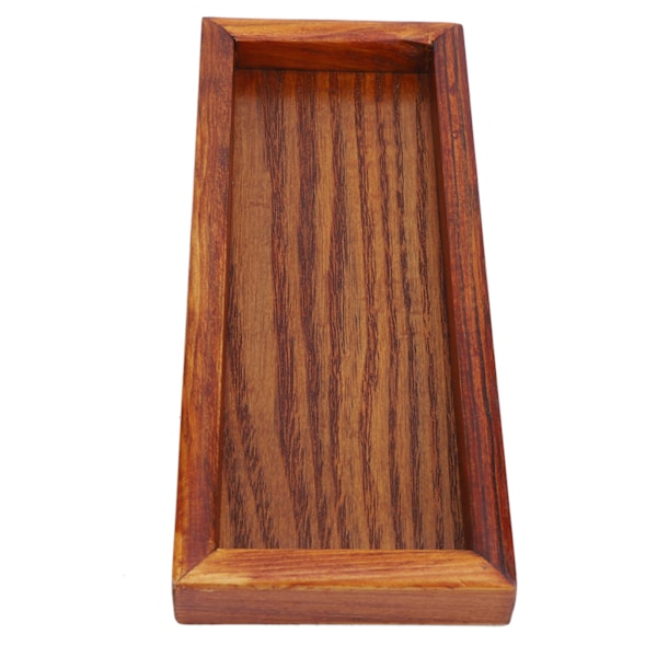 Rektangulært trebrett Serveringsbrett Tallerken Snacks Matserveringsbrett for hotellhjem (20*8cm)