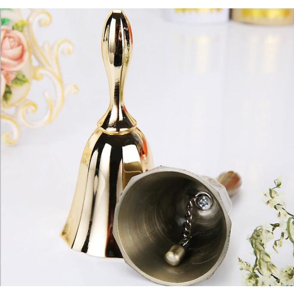 Eurooppalaistyylinen metallikello metalli innovatiivinen illalliskellomuistutus sinkkiseos Kultainen eurooppalaistyylinen käsisoitto kellotangon käsikello