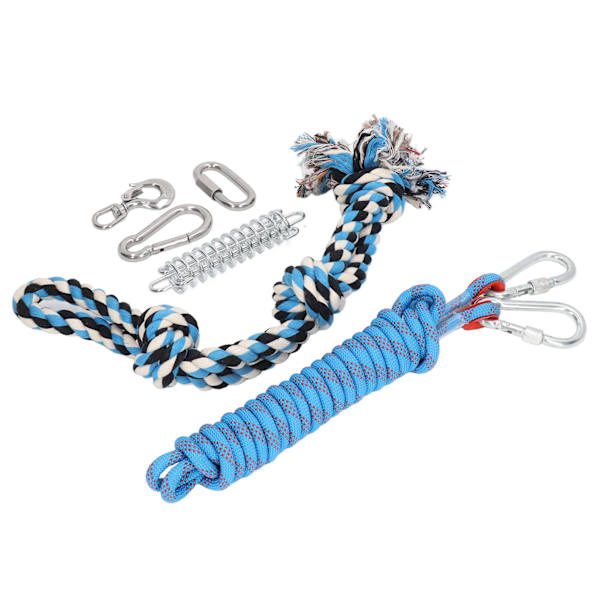 Spring Pole Hundleksak 360 graders roterande muskelbyggare Interactive Puppy Drag Rep Leksak för inomhus utomhus