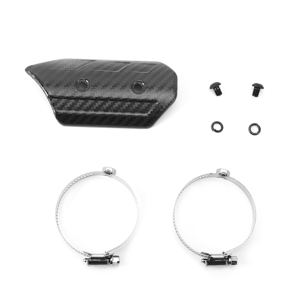 Tørr karbonfiber eksos midtrør universal varmeskjold kit deksel passer for Kawasaki