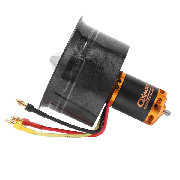 QXMotor 64 mm EDF-set QF28223500KV borstlös motor med 12 blad kanalfläkt för RC-flygplan