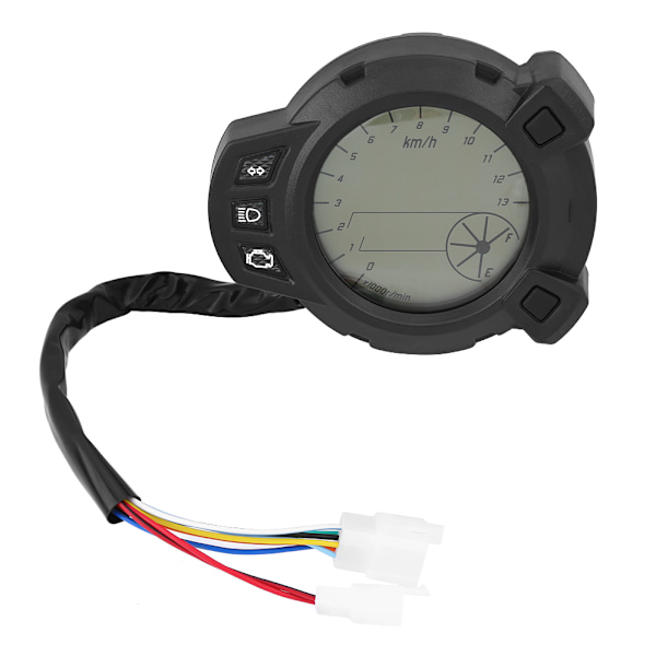 Motorcykel Instrument LCD Hastighetsmätare Vägmätare Varvräknare för Yamaha BMS125 7 färgmätare