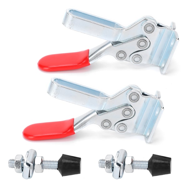 2 st svetsvippklämma horisontell fixtur armbågskompressor Snabbkopplingshandverktyg GH-225-D