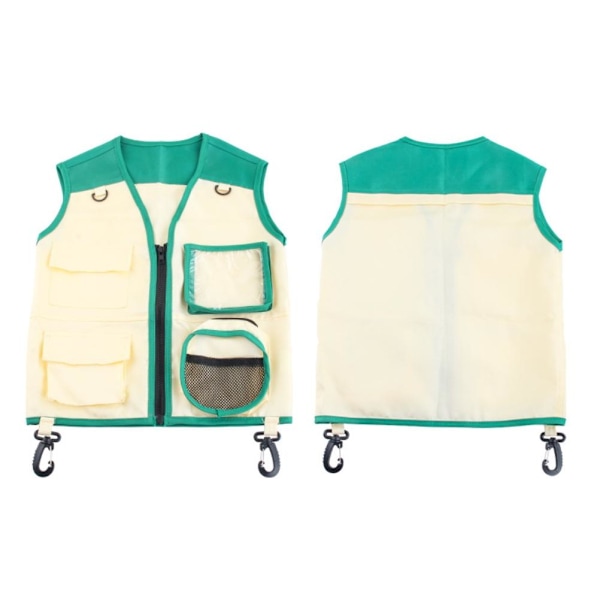 2-vuotiaiden lasten Explorer-asusetti, Cargoväki ja hattu, Outdoor Explorer Kit, roolipeli, cosplay hyönteistutkijalle, eläintarhanhoitajalle, puistonvartijalle
