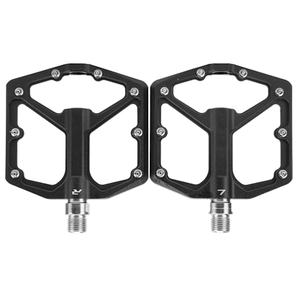 1 par ZTTO mountainbikepedaler Aluminiumlegering Skridsikker cykelplatform flade pedaler (sort)