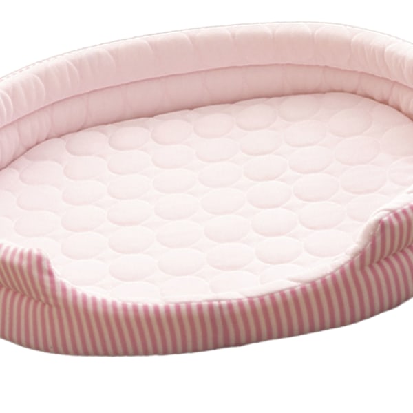Kylsäng Pet Nest Four Seasons Universal Summer Sova Cool Ice Sidensäng för inomhus kattunge och valp Rosa