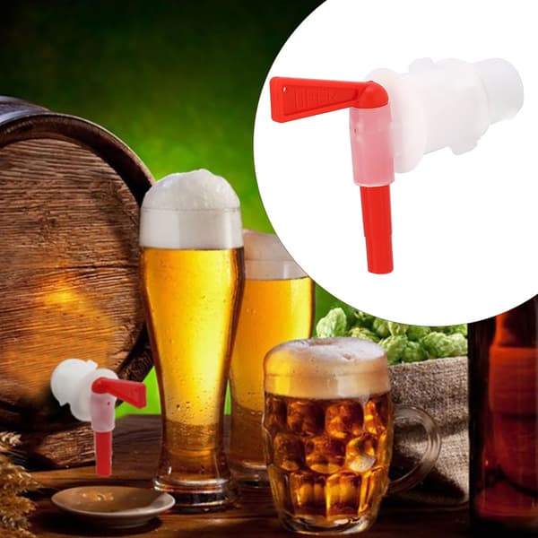 Red Plastic Beer Brewing Bucket Spigot Tap for Beer Brewing