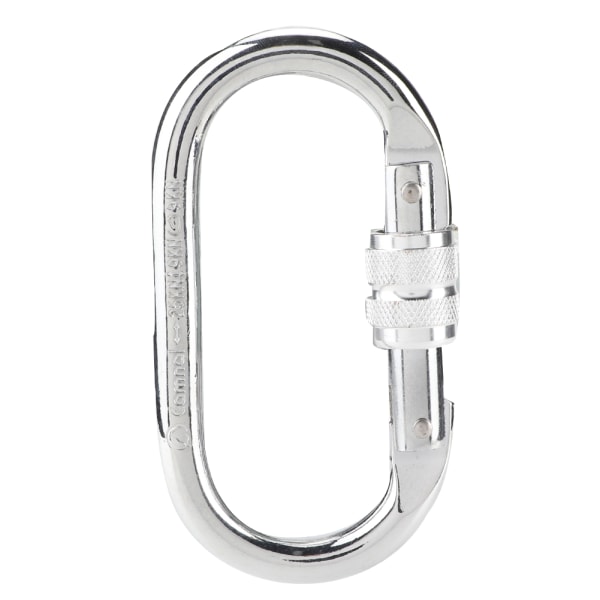 Safety Lock O shaped Buckle Outdoor Rock Climbing Rescue Carabiner Equipment Silver