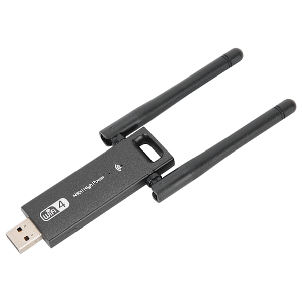 WIFI4 USB-sovitin 300mbps Tehokas Antenni Langaton WiFi Verkkokortti Tietokoneen Tarvikkeet