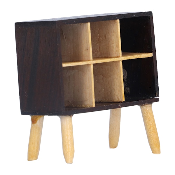 1:12 Dukkehuss Display Opbevaringskabinet Miniature Bogskab Møbeltilbehør
