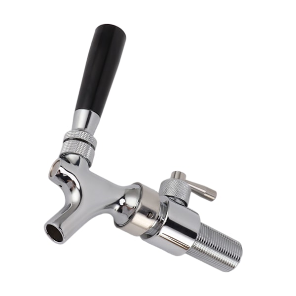 Ölkran Rostfritt stål Kärna Läckfri Skumfri Soft Flow Polerad Förkromad ölfat Kran för Homebrew Keg Kegerator Tillbehör