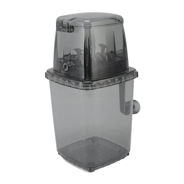 Manuell Ice Crusher Liten bärbar rakapparat Handdriven Snow Cone Machine for Home Grey