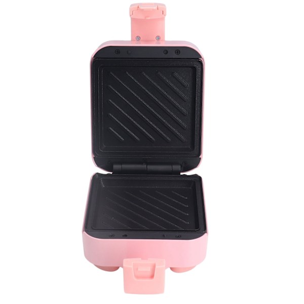 Rosa mini sandwichbrødrister 650W Bærbar vaffeljern Elektrisk Panini Maker AU-stik 220V til kollegier