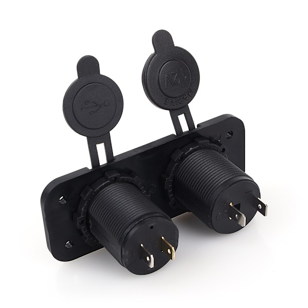 Dobbelt USB Bil Auto Cigarettænder Stik Splitter 12V Oplader Strømadapter Stikkontakt