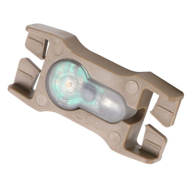 Utomhus Mini Survival Light IPX8 Vattentät säkerhetssignallampa för 2,5 cm Bredd StrapMud Färg Bas Lila Light