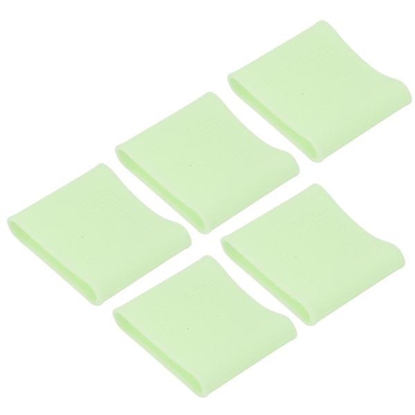 5 stk. Anti-Slip Golf Finger Sleeves Elastisk Bærbar Fingerbeskyttende Dæksel Tilbehør (Kvinder Lys Grøn)