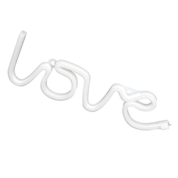 LOVE Neonskylt USB/batteridriven Neonlampa för julfest Bröllopsdekoration Varmt ljus