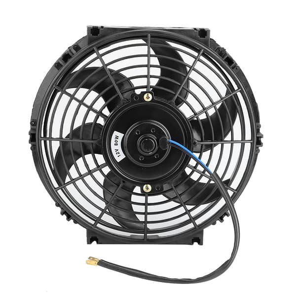 10-tommer elektrisk køler Slim Fan Push/Pull 12V med monteringstilbehør