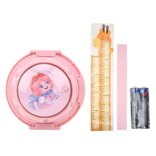 Touch Höjdhoppsräknare Barn Ljusande Höjdtränare Vertikal Jump Tester Med Rösträknare Höjddiagram Rosa