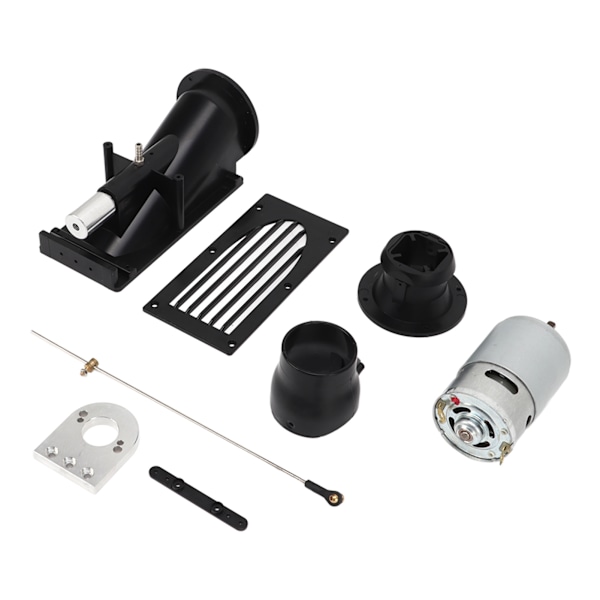 40mm RC Båds Jetpumpe Thruster RC Båds Thruster Jetpumpe Sæt med 775 Børstet Motor Sort