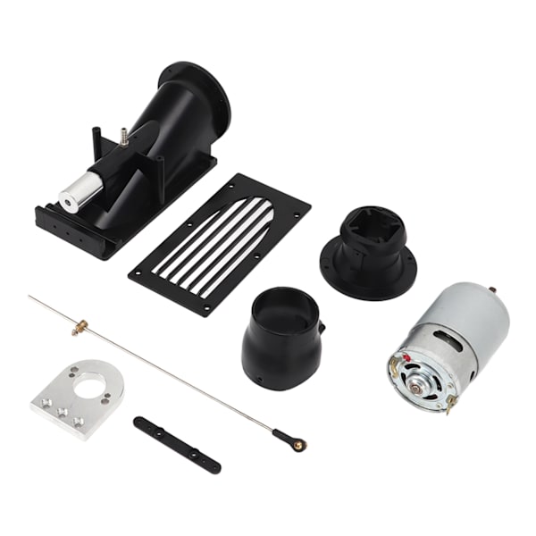 40mm RC Båts Jetpump Thruster RC Båts Thruster Jetpump Set med 775 Borstad Motor Svart