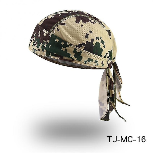 Camo Sykkelhette Hodeskjerf for Menn, Hurtig Tørkende og Pustende