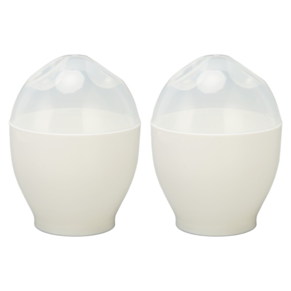 2st Mikrovågsugn Äggkokare Poacher ABS Portable Mini Quick Egg Koking Cup för kök Frukost