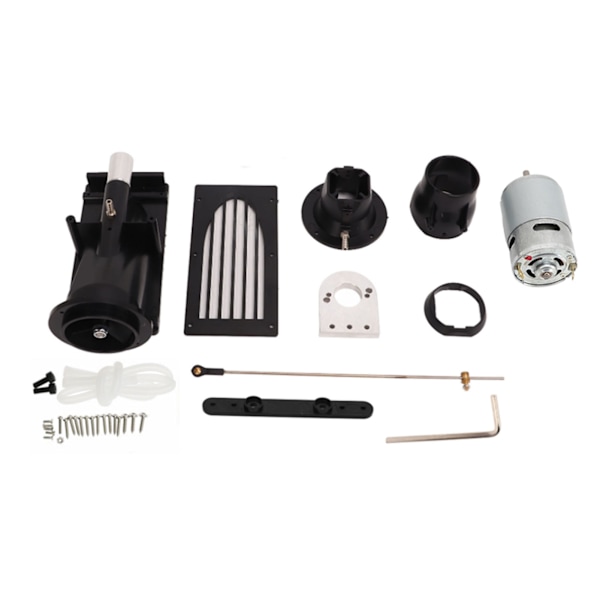 40mm RC Båds Jetpumpe Thruster RC Båds Thruster Jetpumpe Sæt med 775 Børstet Motor Sort
