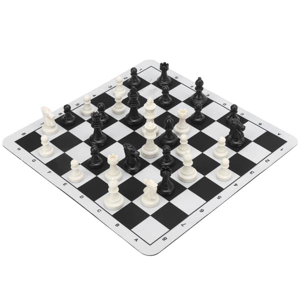 Internationellt Standard Schackspel Set Tävling Stor Plast Schackset med Schackbräde