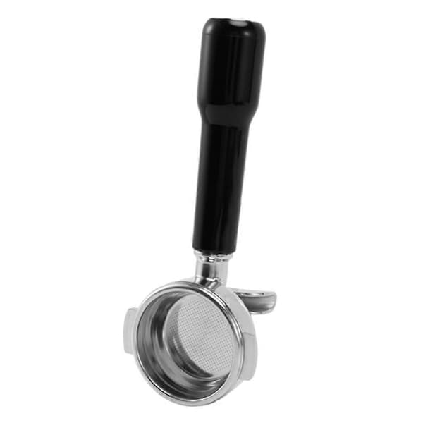 58 mm filterholder i rustfrit stål til kaffemaskine / Expobar dobbelt tud / E61 / FAEMA Black Silver