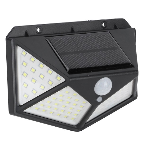 100LED Solar Motion Sensor Light Vattentät vägglampa Gatulampa för utomhusträdgård