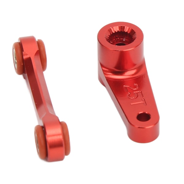 25T servostyrarm dragstång Professionell aluminiumlegering RC servoarm dragstång för ARRMA 1/7 1/8 RC bil Röd
