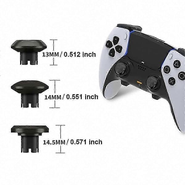 PS5 Edge metal joystick-sæt med bagpaddler, aftrækkere og knapper til Dualsense-controller Silver