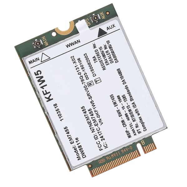 Trådløs EM7455-erstatning til Dell DW5811e - Qualcomm 4G LTE WWAN NGFF-kort