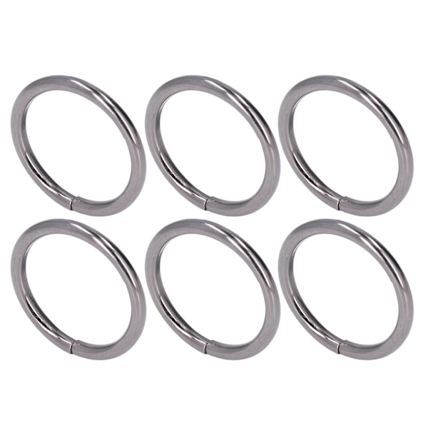 20 stk Metallringer 4x32mm Jern Solid Holdbar Multifunksjonell Utsøkt Metall O-ringer Grå