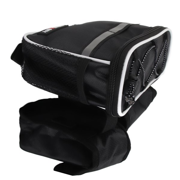 Vandafvisende Cykel Forreste Top Tube Taske Cykelram Opbevaringstaske (Sort)