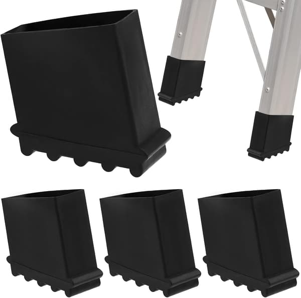 Gummifødder Kompatibel med stiger, erstatningsfødder Kompatibel med stiger, gummifødder, reservedele, 4-pak