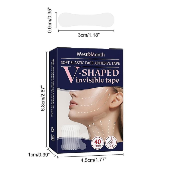 Ansigtsløftning Patch Face Shaping Lifting Stevige Kin V-formet Lifting Tape 1 box