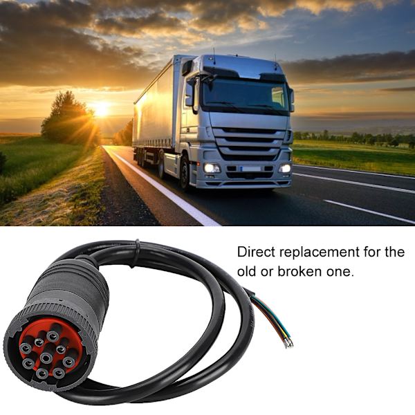 J1939-9Pin diagnoskabeladapterkontakt för Cummins Universal Truck Accessory