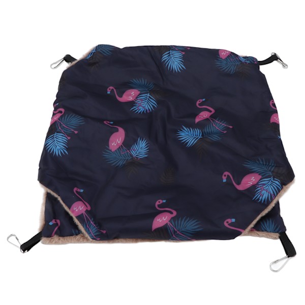 Husdjur dubbellager varm hängmatta Lätt att rengöra och installera Hängande ekorre sovsäck (S Flamingo)