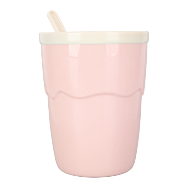 Slushie-muki 200ml Helppo käyttö Kestävä PP Alumiini Kevyt Kannettava Koko Puristusmuki Perheen Matkoille Retkeilyyn Pinkki
